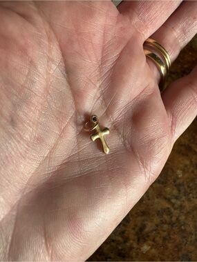 James Avery 14k Yellow Gold Cross Charm